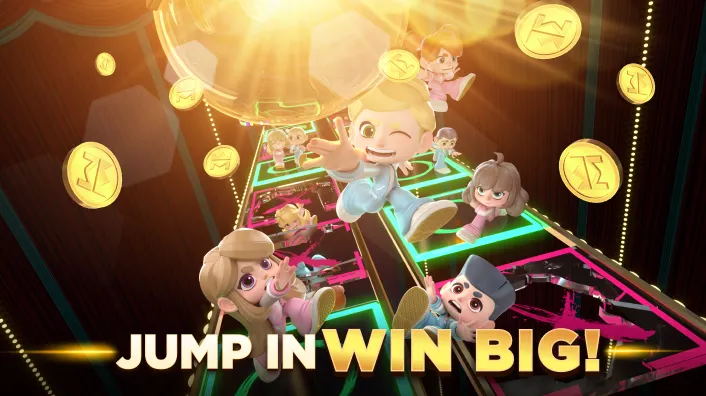 Poppy Playtime gameplay screenshot of Huggy Wuggy chasing the player